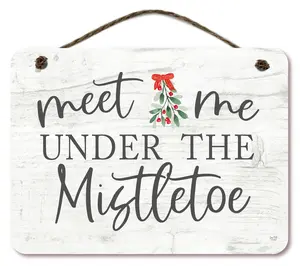 Courtside Market Under The Mistletoe 12x16 Hanging Artboard