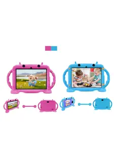 Kids Tablet 7-inch Android 12 Tablet, 3GB RAM 32GB ROM, Parental Controls, Dual Camera, WiFi, Educational Gaming Tablet with Shockproof Case pritom teléfono Core Quad