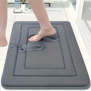 Memory Thick Foam Bath Mat, Soft Bathroom Restroom Mat, Kitchen Rug, Soft Absorbent Non-Slip Pad, Waterproof Long Strip, Comfortable Standing Mat