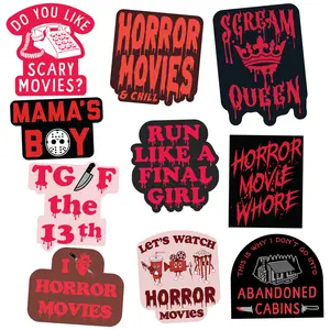 Horror Sticker Extra Large Stickers for Adults Funny Adhesives with Memes Funny Stickers with Colorful Graphic Decals Halloween  Funny Sarcastic  Multi