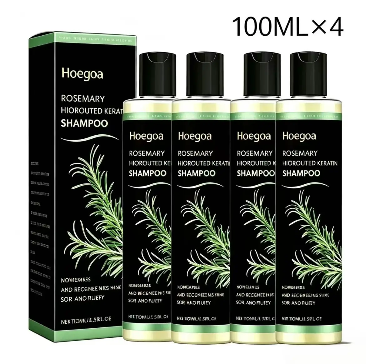 [BUY 2 GET 2]Rosemary Strengthening Natural Travel Size Hair Growth Shampoo with Vitamin C, Organic Blend Keratin - Adults' Cleanser, Scalp Care, Frizz Control, Oil & Dandruff Control, Irritation Relief, Shine Restoration, Vegan Caviar Haircare