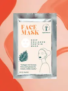Organic Pure Glow | Deep Collagen Protein Mask, Collagen-rich formula firms and hydrates for instant, visible results,4pack Skincare