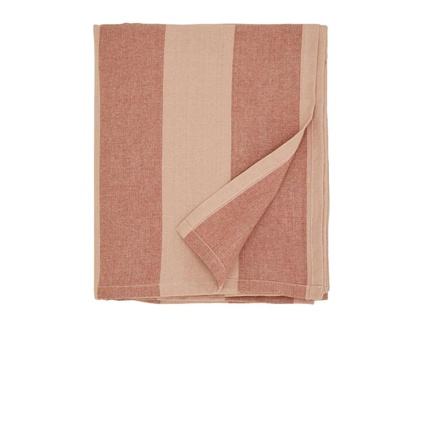 HAWKINS NEW YORK Essential Striped Tablecloth in Blush & Terracotta