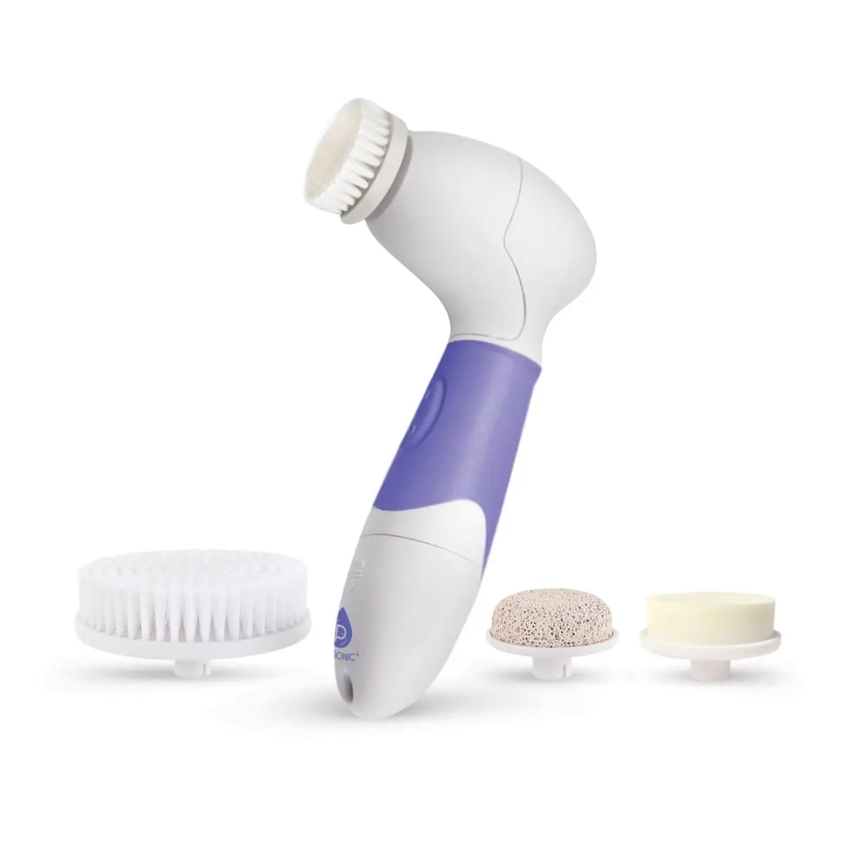 212 MAIN Plastic Waterproof Rotational Brush Skin Care Device - Purple Facial Cleansing Brush with 2 Speeds for Thorough Cleansing, Rotational Brush Skin Care Devices