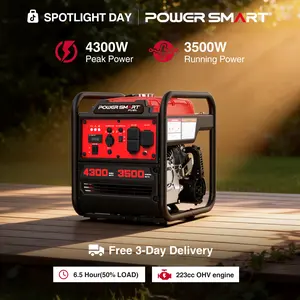 PowerSmart 4300-4500 Watt Inverter Generator,Heavy Duty Motor,with ECO Mode,Gas Powered,RV Ready,Hurricane season,Storm Weather,Lightweight and Emergency Backup,Camping, EPA Compliant,Summervibes,DB5041 DB5041C DL5040C DB5041C