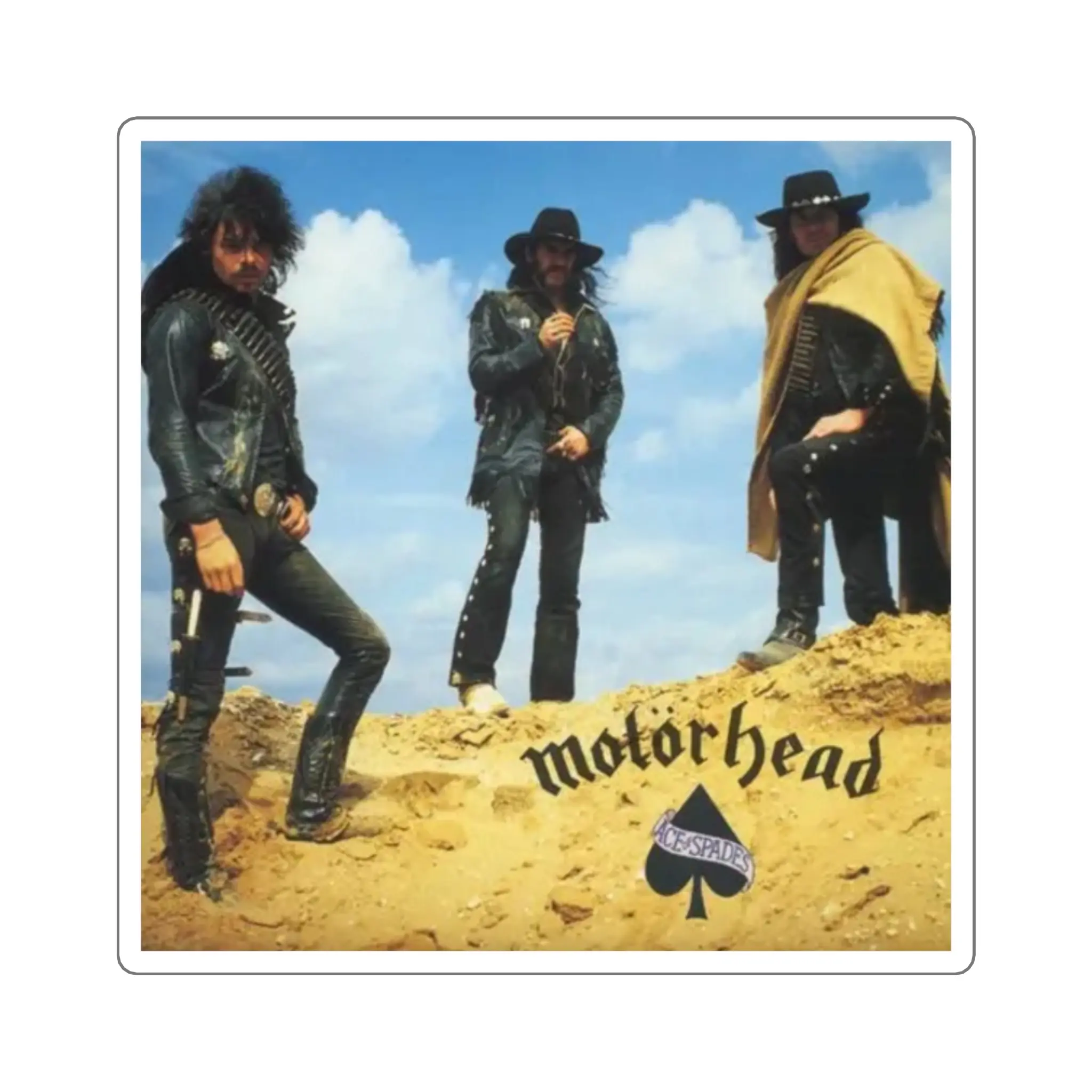 Motorhead Band Square Stickers, Rock Music Décor, Laptop Stickers, Gift for Music Lovers, Vintage Sticker Collection