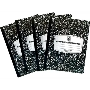College Ruled Notebook - 4 pcs per pack - Composition Notebook for School Supplies, Wide College Ruled Notebook, Spiral Notebook, Marble Composition Notebook