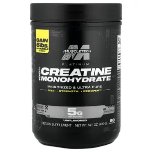MuscleTech Platinum 100% Creatine Monohydrate, Unflavored, 14.11 oz (400 g)