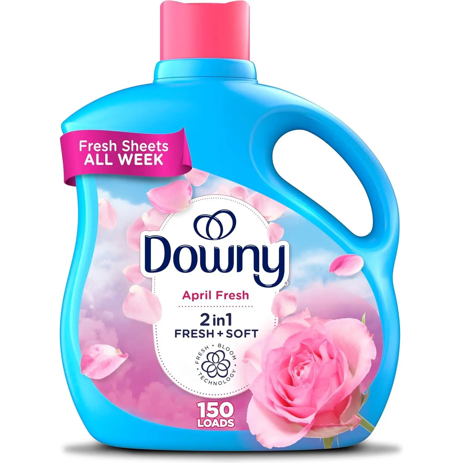 Downy Fabric Softener Liquid, April Fresh Scent, 111 fl oz, 150 Loads