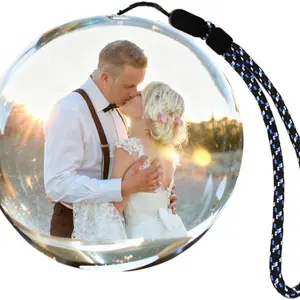 Creative WiFi Crystal Ball Player, APP Video Image Transfer Moments, Portable Design with Lanyard, Ideal for Couples, Families, Students, Gift Idea, Desktop Decor