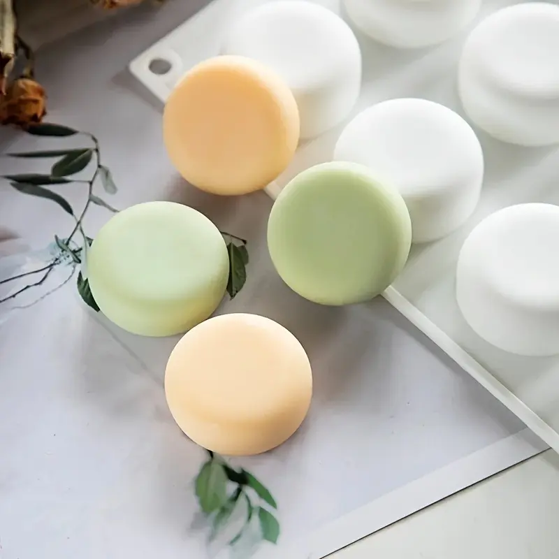 15-Cavity 3D Round Silicone Soap Sphere Molds - Flexible Handmade Soap Forms for DIY Crafts, Soap Making Essentials, Soap Making Supplies