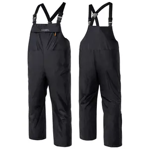 RODEEL 717 Waterproof Bib Overalls Men Durable Rainwear with Adjustable Suspenders and Chest Pocket Relaxed Fit Pants Workwear for Outdoor Hiking Fishing Boating Car Washing Construction Landscaping Gardening Workwear Menswear, Holiday Gift