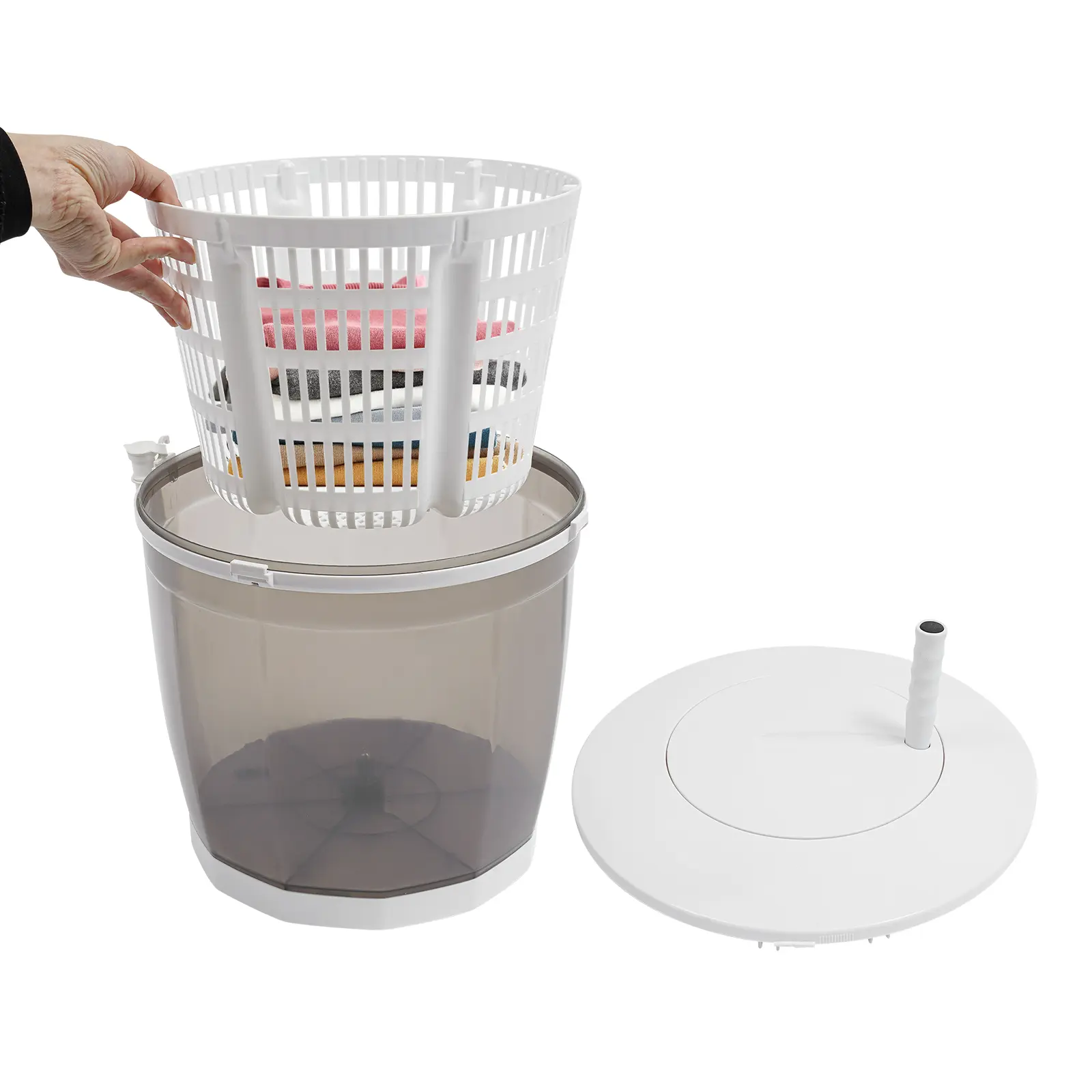 Portable Mini Manual Washing Machine (2kg) - Compact Laundry Appliance for RV Camping, Apartment Use, Portable Washing Machine