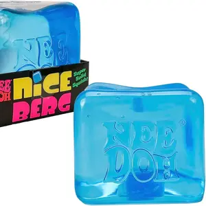Schylling NeeDoh Nice Berg - Giant NeeDoh Nice Cube - Sensory Squeeze Toy with a Super Solid Squish (Pack of 1)