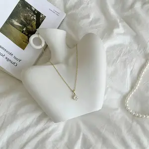 1.5 Carat Artificially synthesized cubic zirconia Solitaire Pendant Necklace - Choker Necklace with Cubic Zirconia  Hypoallergenic  Dainty Necklaces for Women  Valentine's Day gift #Mother's Day gift