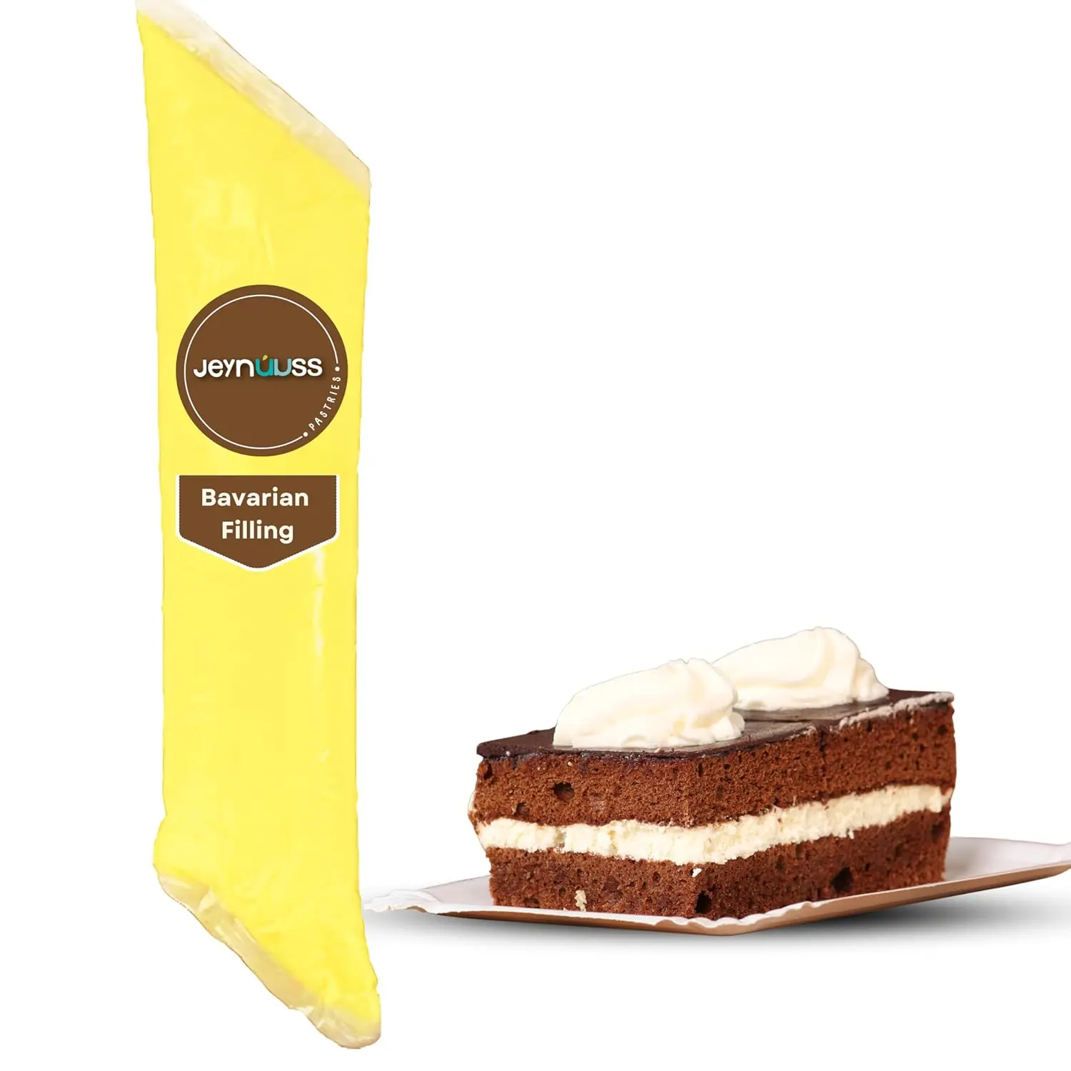 Jeynuuss Bavarian Cream Filling Pastry Filling Crema Pastelera Cake Filling Cannoli Pastry Cream Crema Pastelera para Rellenar Pasteles Cheese Cake Filling Tub