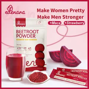 Edenara Maca Beetroot Powder Health Supplement For Enhanced Energy & Endurance,Supports Blood Circulation & Strengthens Heart,Non-Gmo, Sugar-Free