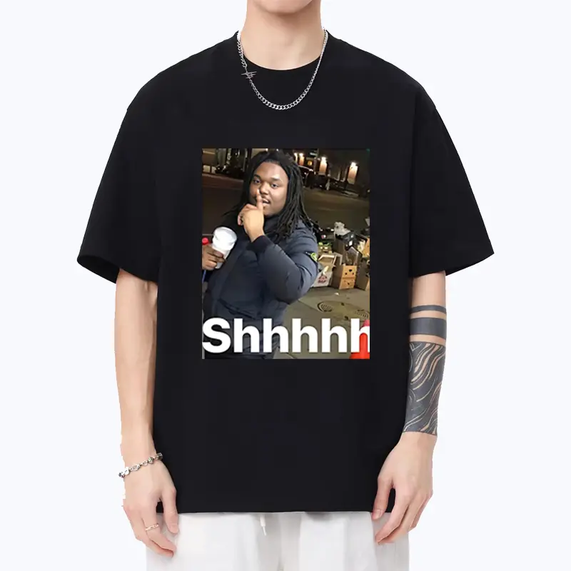Lucki Graphic T-shirt Shhhhh Slayworld Opium Twizzy Rich KanKan O-Neck T-shirts Men Women Cotton Oversized Short Sleeve T Shirt Menswear Top