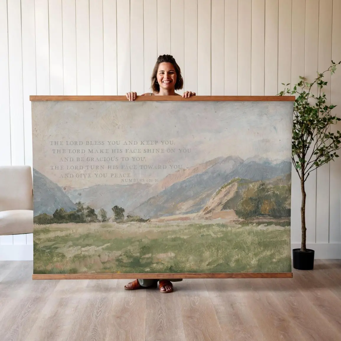 The Blessing Canvas Art | Bless The Lord Wall Decor | Bible Verse Wall Art | Christian Wall Art | May The Lord Bless You And Keep