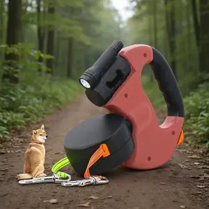 Adjustable   Dog Leash - Perfect for Medium & Small Breeds Ideal for Outdoor Adventures Enhanced Control with Keychain products -Head Pet Leash Two-Dog Leash with Lock Dog Leash with Adjustable Couplers easy Dog Leash with LED Retractable Dual Swivel walk