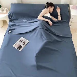 Washable Envelope Hotel Sleep Sack Liner, Lightweight Soft Travel Sleeping Bag Insert, Compact Design, Durable Fabric, Ideal for Camping & Rvs, Travel Accessories