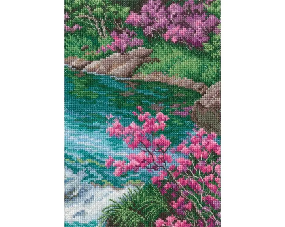 In the Moment Counted Cross Stitch Kit by RTO M964
