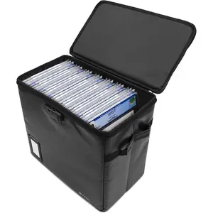 Graded Comic Book Storage Fits 30+ CGC Graded Comics, Fire Resistant Comic Book Bin with 3 Padded Comic Box Dividers and Comic Case Lock