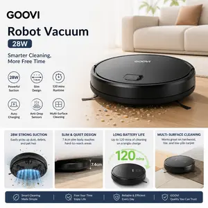 GOOVI Robot Vacuum 28W – Stop Cleaning, Start Living | Hands-Free Home Cleaning Solution