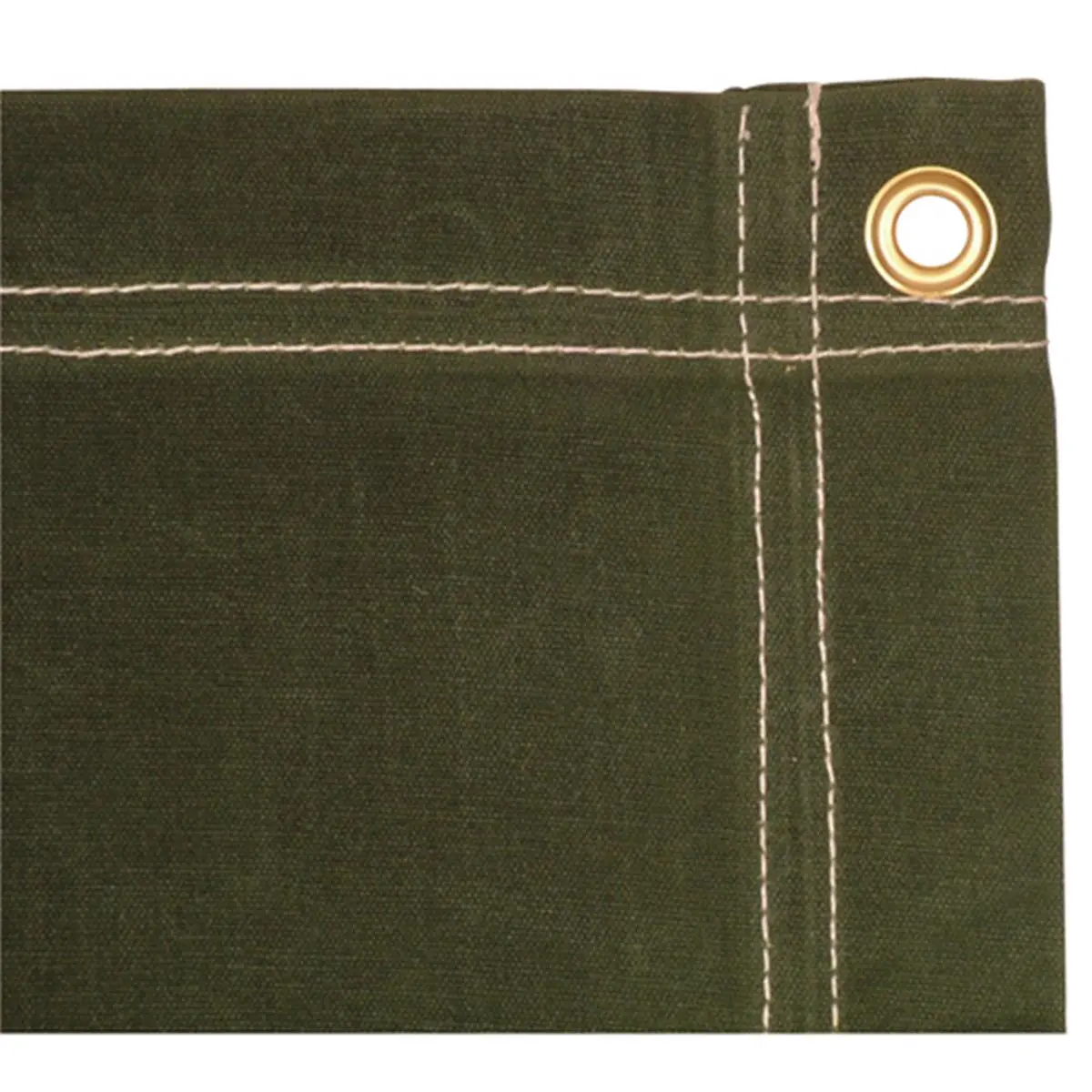 8 x 20 ft. Breathable Fabric Double-Stitched Canvas Tarp - Olive Drab, Large Canopy Tent Tarps for Outdoor Shade Canopy Tent Use, Outdoor Shade Canopy Tent Tarps