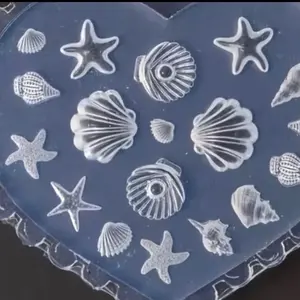 Ocean Series Star Fish Seashell Beach 3D Nail Art Mold for Creative Designs