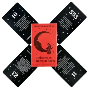 Oraculo en Espanol, Mensajes de Numero de angel, 53 Cartas, Numeros Angelicales Angel Number Messages Tarot Cards Deck Future Te