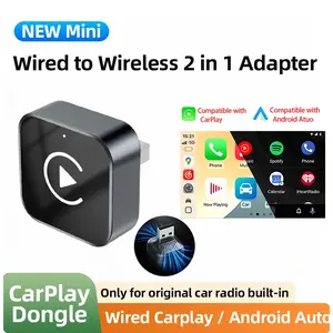 Wireless Carplay & Android Auto Mini Adapter, Fast Cooling Technology, Portable Wireless Connection Device, Plug-And-Play Smart Bluetooth-compatible Connector
