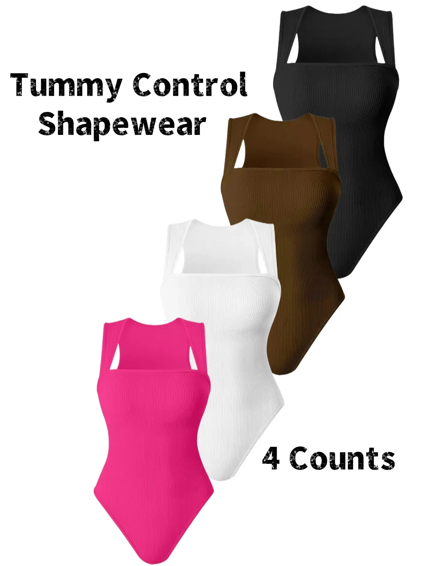Women's Sleeveless Crop Shapewear Bodysuit, Body Shapewear Faja, Underwear, Knit, Tummy Control & Compression & Thong Design, Casual, Everyday, Comfortable, Breathable Daily Wear, Suitable for All Seasons