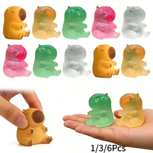 1/3/6 Pack Sensory Stress Relief Fidget Toys, Glitter Otter Squeeze Balls, Cute Marshmallow Filled, Perfect for Adults, Birthday Party Gifts