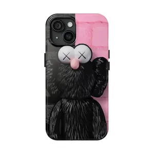Black Pink Kaws, Trendy, Shockproof for iPhone