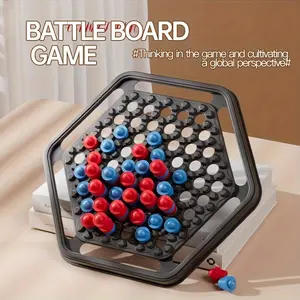 Next Level 3D Four-in-a-Row Strategy Game - STEM Educational for Kids & Adults, Hexagonal Grid Board with Red/Blue/White Stones - Develops Spatial Logic, Critical Thinking & Problem Solving - Family Game Night Challenge, Competitive Fun Gift, Games,