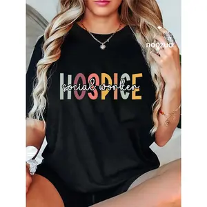 100% Cotton Hospice Social Workers Boho Hospice Social Worker T-Shirt