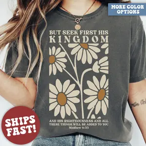 Comfort Colors Christian Shirt – Inspirational Bible Verse Design, Perfect Religious Gift