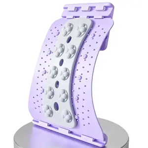Adjustable Lumbar Soother, Plum Blossom Massage Plate, Spine Decompression Device, Back Stretcher, Cervical Relief Tool, Yoga Assisted Massage, Waist Upper Back Support, Portable Spine Care Relaxer, Home Office Body Fitness Accessory