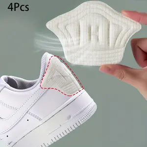 4 Pairs Self-Adhesive Shoe Heel Guards, Adjustable Size, Anti-Slip & Comfortable, Ideal for Sports Shoes, Durable Design