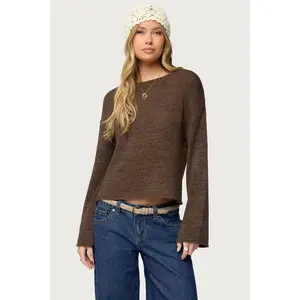 Drop Shoulder Light Knit Sweater