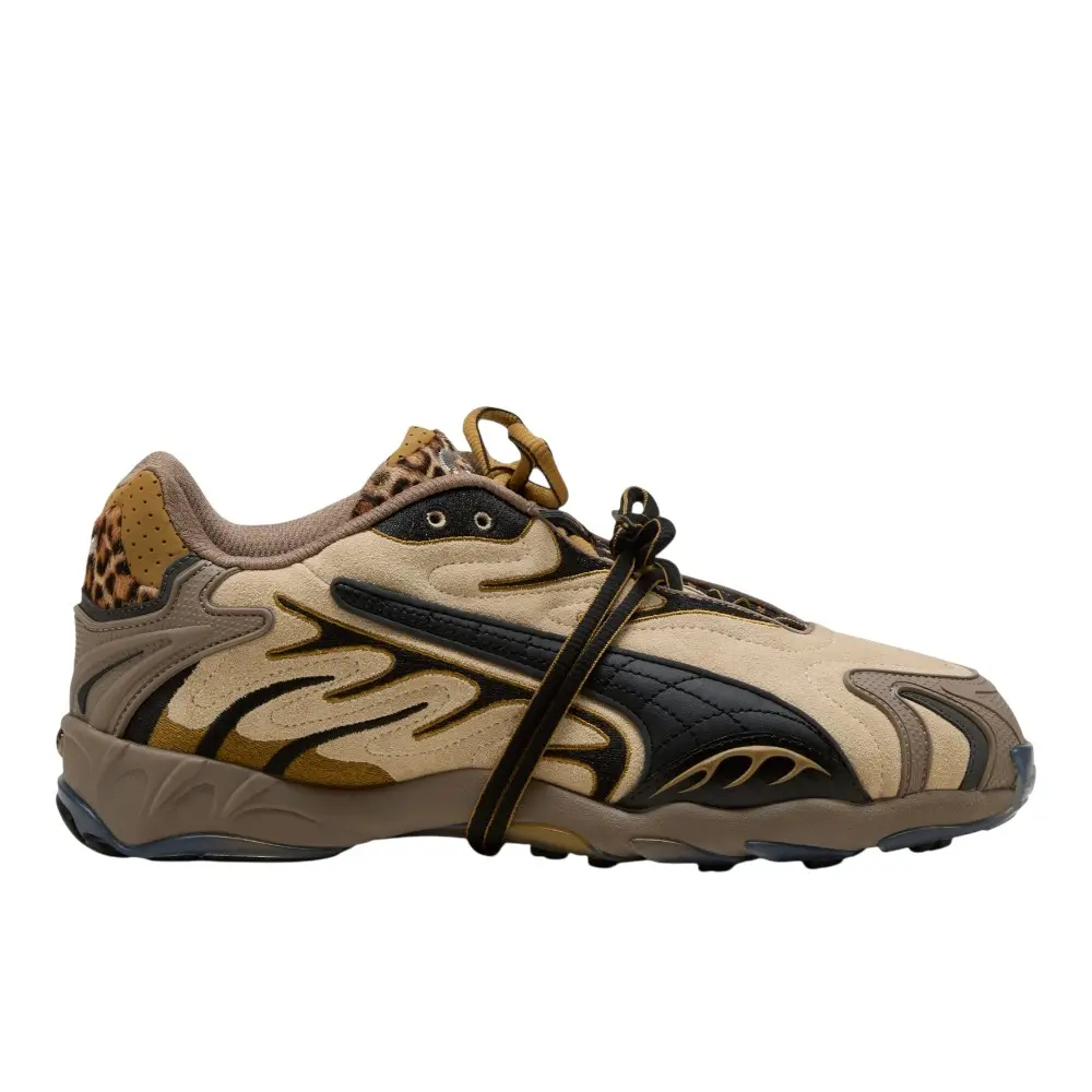 PUMA Mens X Inhale Leopard Lace Up Sneakers Shoes Casual - Beige