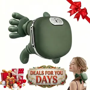 2026 Upgraded Version Shoulder Massager Electric Cervical Massager Bionic Hand Heating Wireless Portable 3D Kneading Massage for Neck Shoulders & Hands Unisex Lightweight & Adjustable Speed Settings,Father's Day Gift-001
