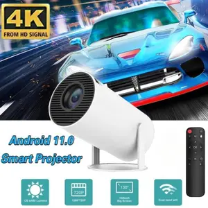 Portable Projector 4K 1080P Support WiFi and Bluetooth,180°Rotatable , Compatible with TV Stick/Windows/iOS/Android/USB Audio Screen,for Valentine’s Day Gift
