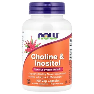 NOW Foods Choline & Inositol, 100 Veg Capsules