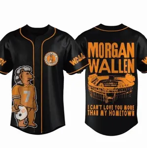 Tennessee Hometown Baseball Jersey 2026 – Country Music Tour Style, Unisex Concert Outfit, Home Performance Shirt, Fan Gift Idea
