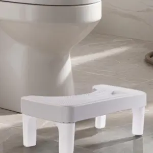 [New Deal] 6.7 Inch Modern Step Stool Portable Plastic Foot Stool Non-Slip Potty Stool for Bathroom Ergonomic Comfort & Intestinal Health Improvement