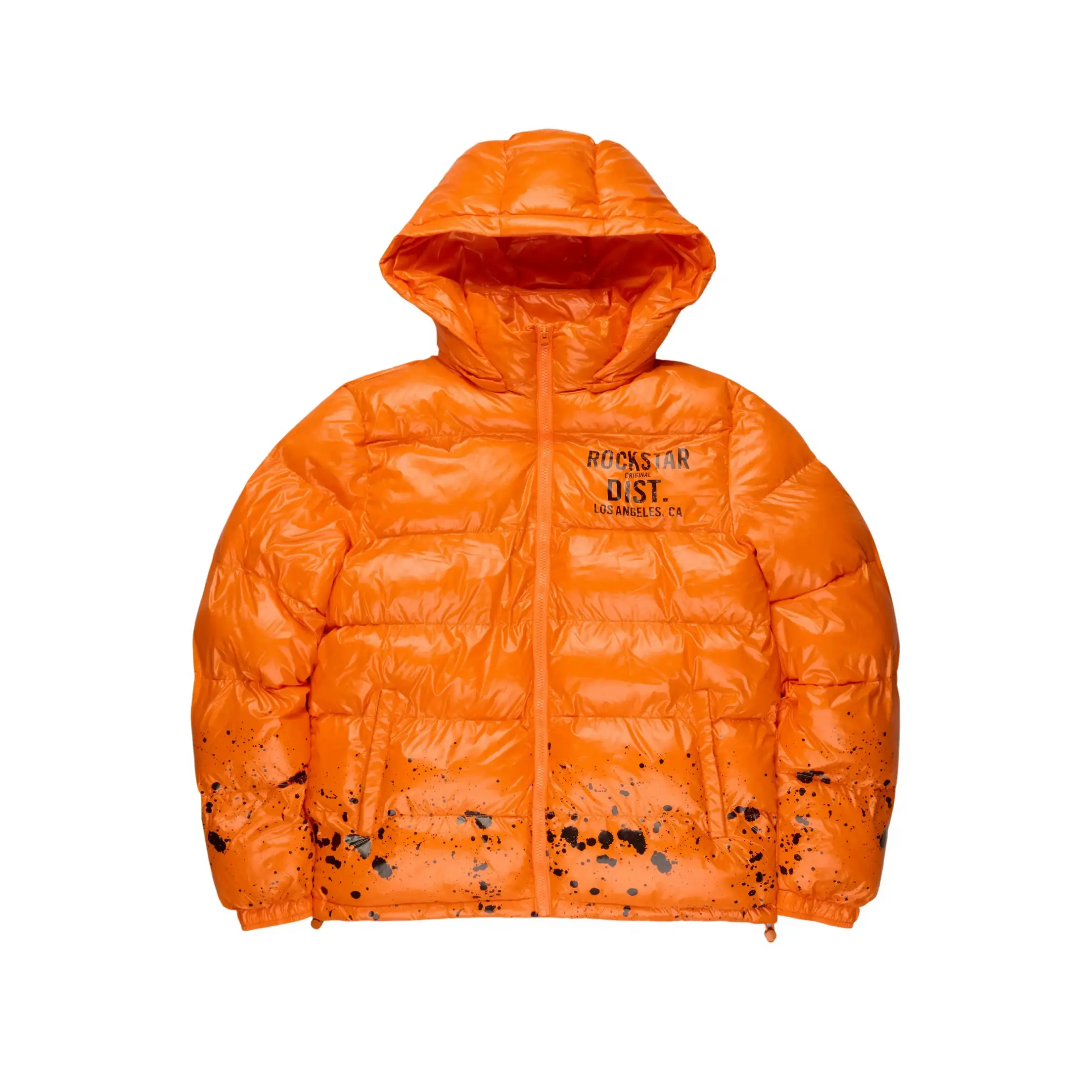 Raffer Orange Heavy Puffer Jacket Raffer Orange Heavy Puffer Jacket