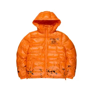 Raffer Orange Heavy Puffer Jacket Raffer Orange Heavy Puffer Jacket