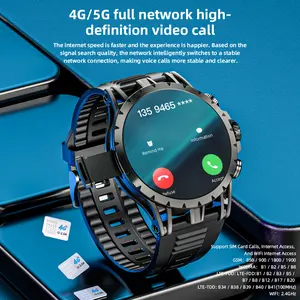 LOKMAT Android System Smartwatch With Detachable Camera, 32G Memory, Supports SIM Card Calls, GPS Real-time Navigation Application Downloads Heart Rate Monitor Wristwatch
